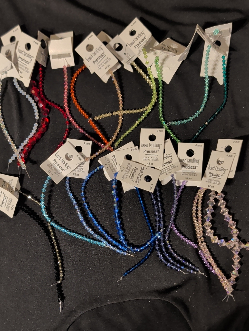 Giant Lot of NWT Bead Strands: 135+ Semi-precious, Glass, Ceramic, Metal & Shell - Picture 17 of 17